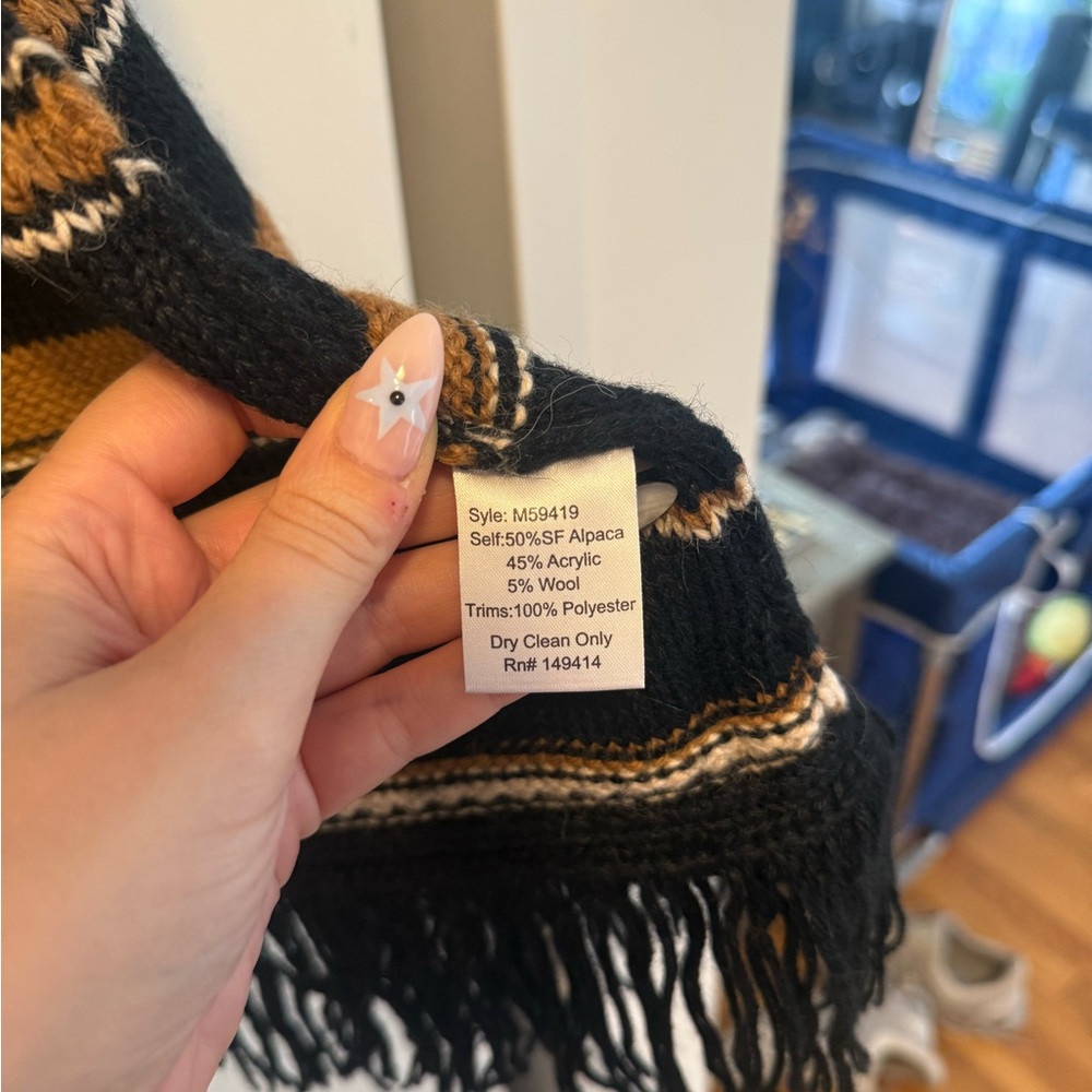 Johnny Was Ada striped alpaca cardigan - Picture 2 of 3